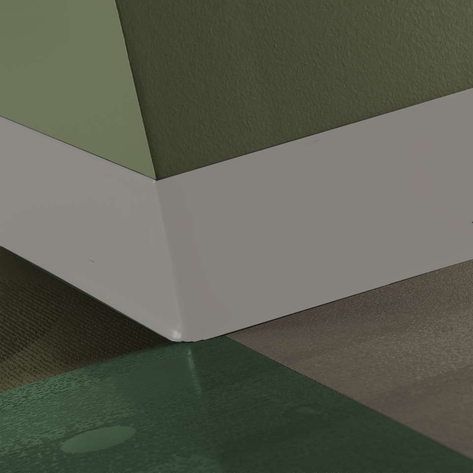TightLock - Resilient 6 3⁄8” #55 Silver Grey - Wallbase 75'
