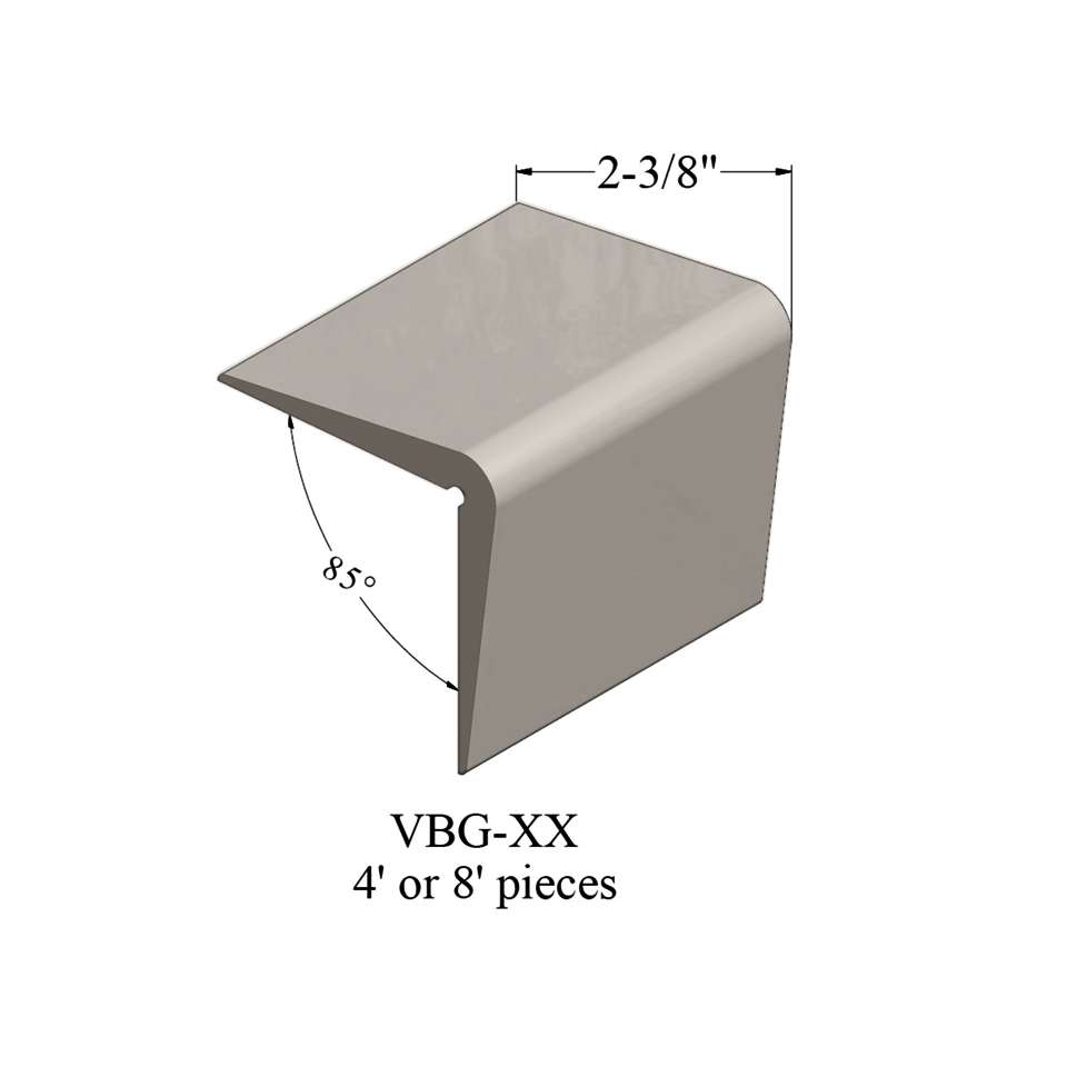 Vinyl Corner Guards - VBG 31 48 Vinyl Corner Guard 2 3⁄8" #31 Zephyr - Wallbase 4'