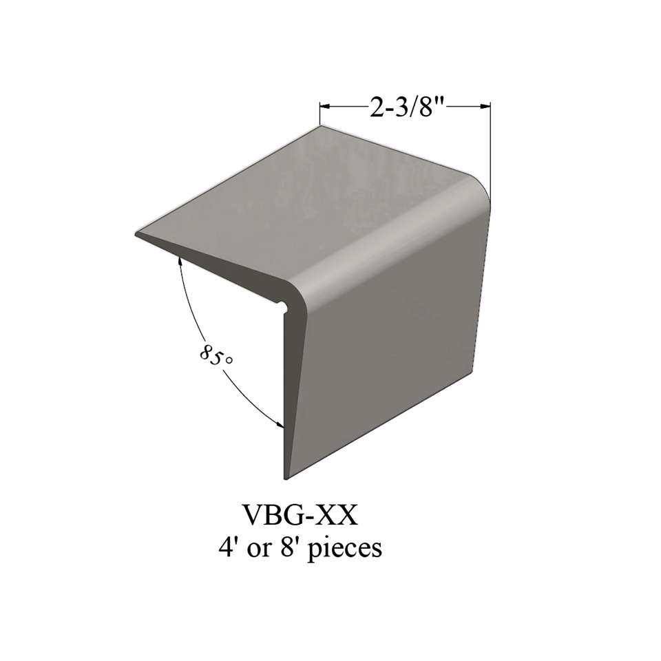 Vinyl Corner Guards - VBG 32 48 Vinyl Corner Guard 2 3⁄8" #32 Pebble - Wallbase 4'
