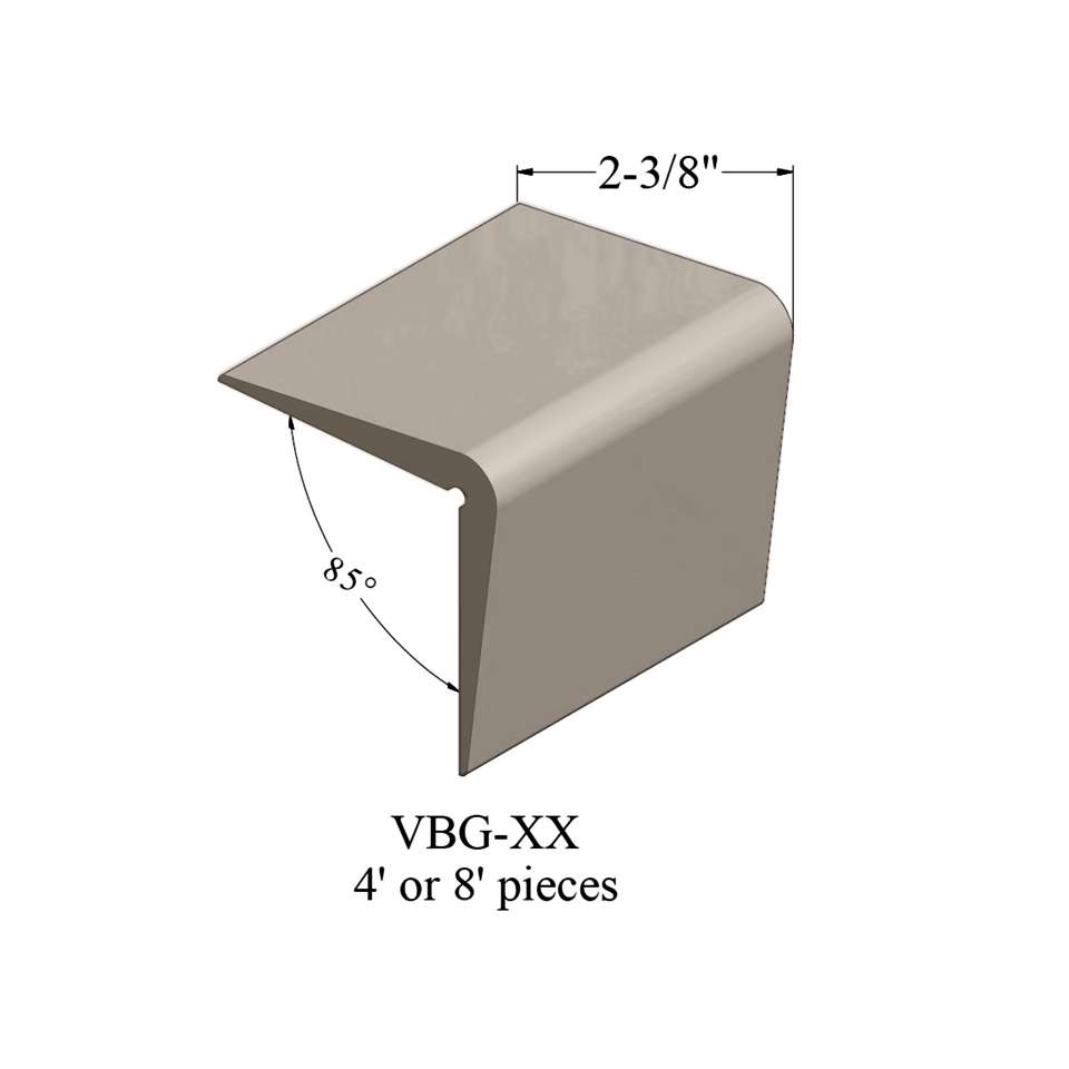 Vinyl Corner Guards - VBG 49 48 Vinyl Corner Guard 2 3⁄8" #49 Beige - Wallbase 4'