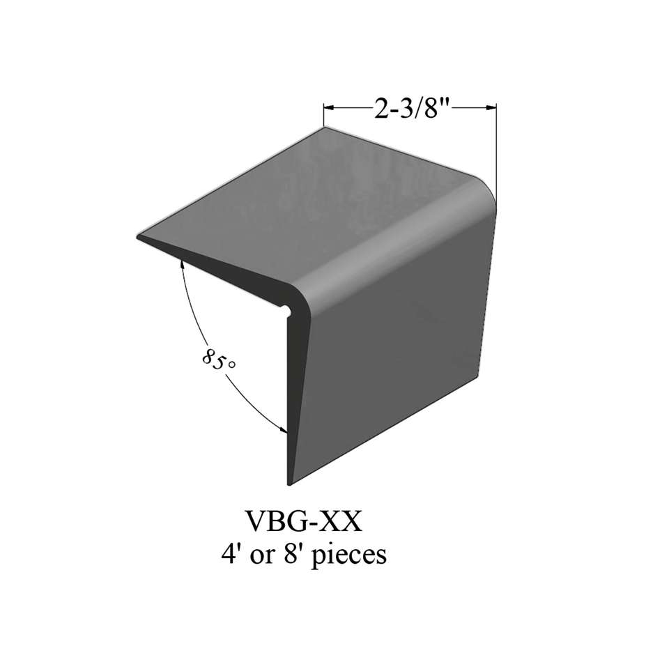 Vinyl Corner Guards - VBG 63 48 Vinyl Corner Guard 2 3⁄8" #63 Burnt Umber - Wallbase 4'