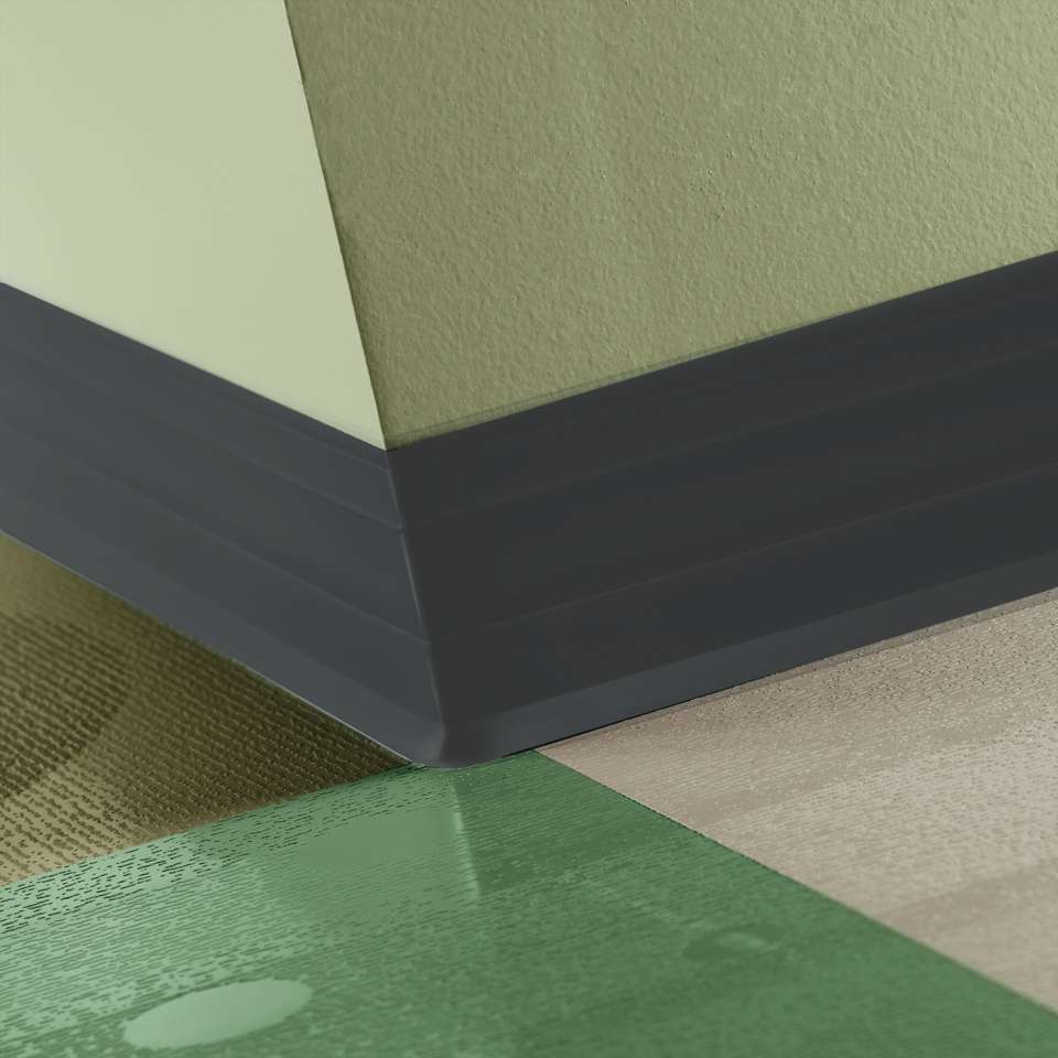 Perceptions - Royale 4 1/4" #40 Black - Wallbase 120'