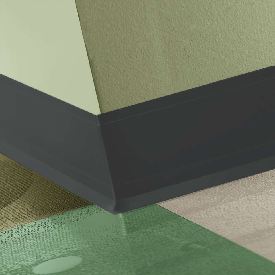 Perceptions - Contour 4 1/4" #40 Black - Wallbase 120'