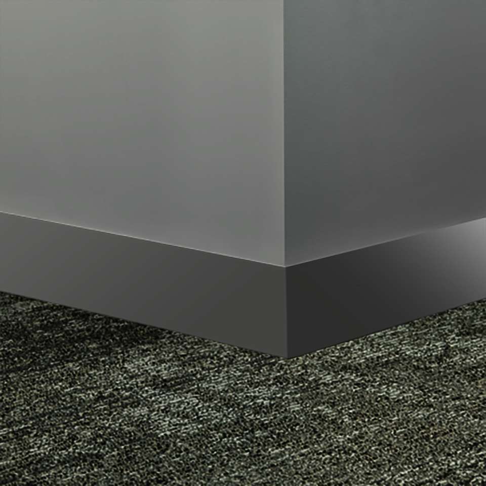 Millwork Wall Finishing System - MW 20 S25 Monument 2 1⁄2” #20 Charcoal - Wallbase 8' (Pack of 8)