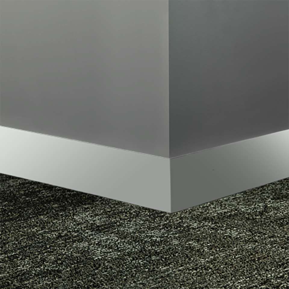 Millwork Wall Finishing System - MW 50 S25 Monument 2 1⁄2” #50 White - Wallbase 8' (Pack of 8)