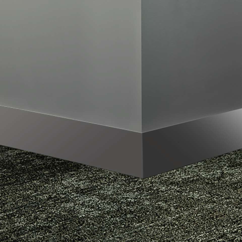 Millwork Wall Finishing System - MW 48 S25 Monument 2 1⁄2” #48 Grey - Wallbase 8' (Pack of 8)
