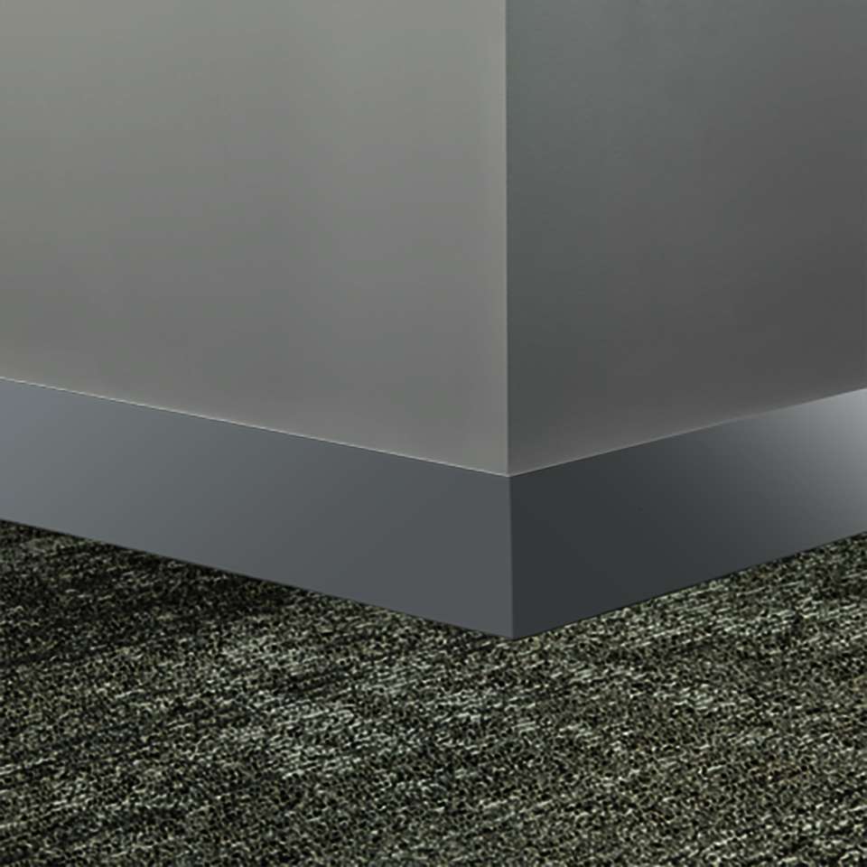 Millwork Wall Finishing System - MW TG3 S25 Monument 2 1⁄2” #TG3 Iron Mountain - Wallbase 8' (Pack of 8)