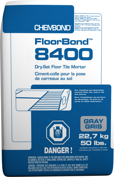 FloorBond 8400 Ciment-colle pour la pose de carreaux au sol - 50 lb