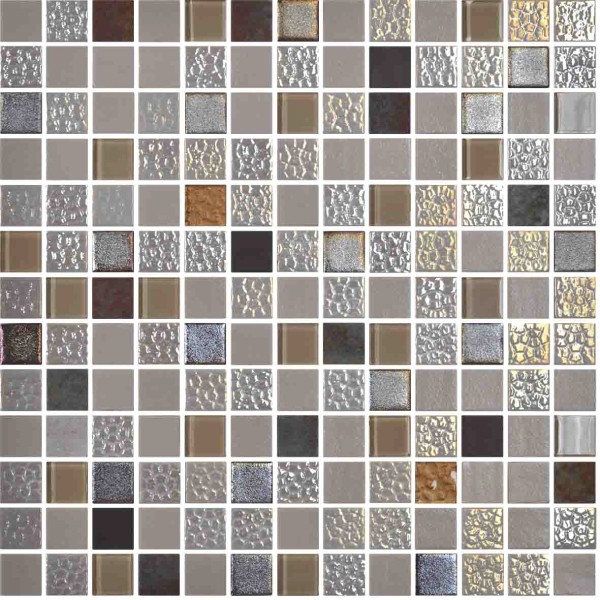 Tuiles de mosaïque Mystic Glass Sinai 13" x 13"