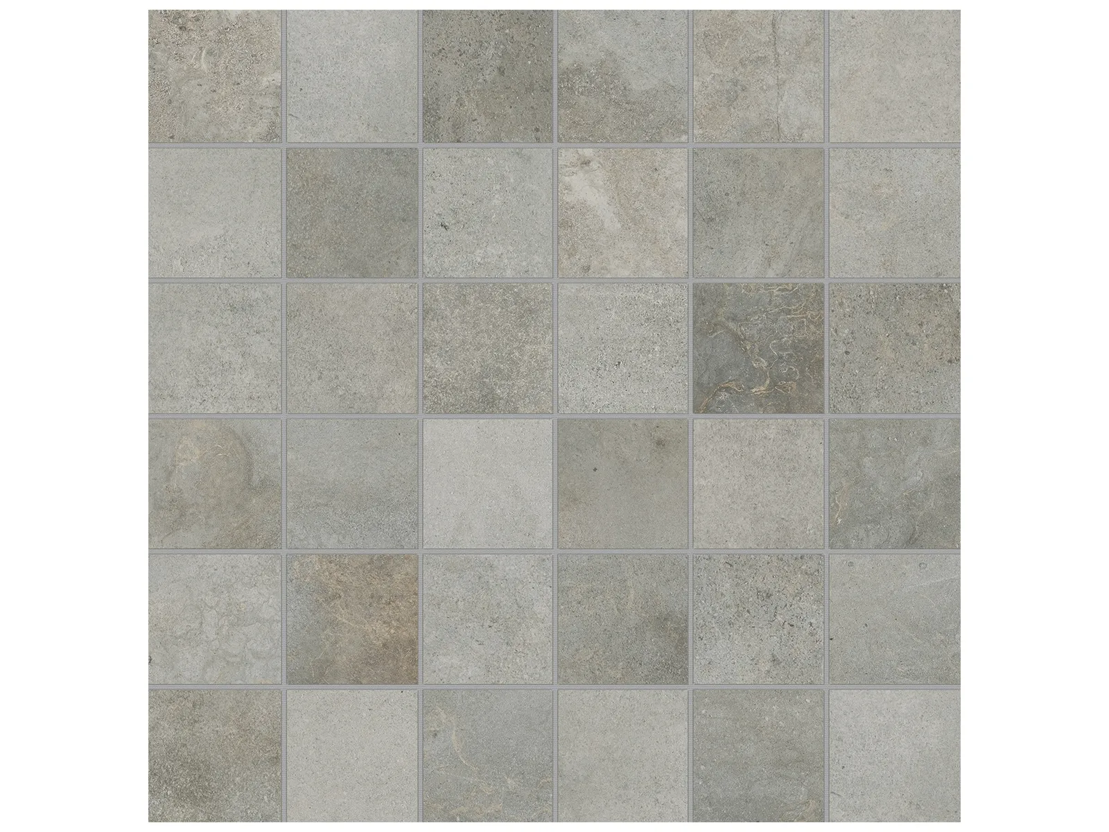 Mosaic Ceraforge Chromium Matte 12" x 12"