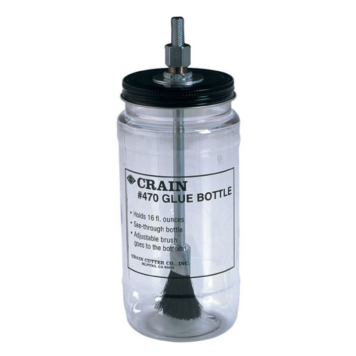 Glue Bottle Plastic with Brush for 16 oz of Adhesive