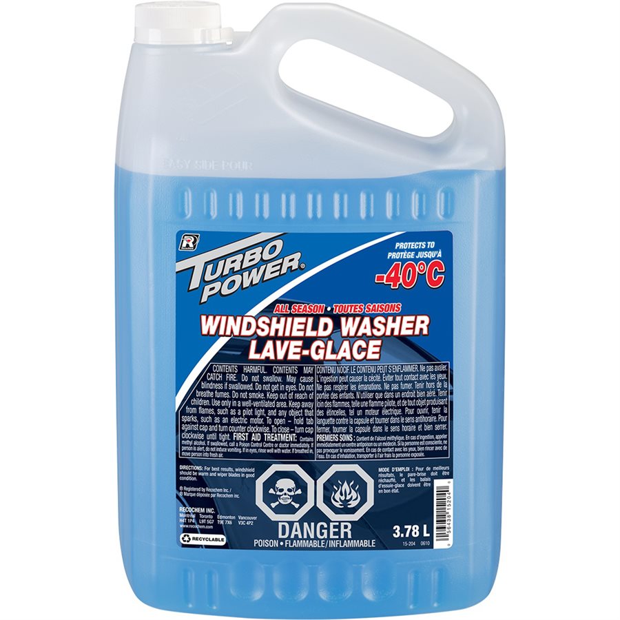 Windshield Washer Turbo Power -40°F 1 gal