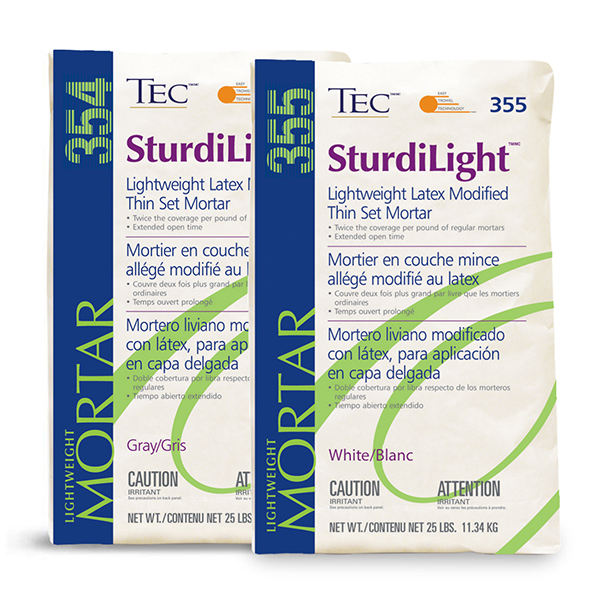 Lightweight Latex-Modified Thin Set Mortar StrudiLight White 25 lb
