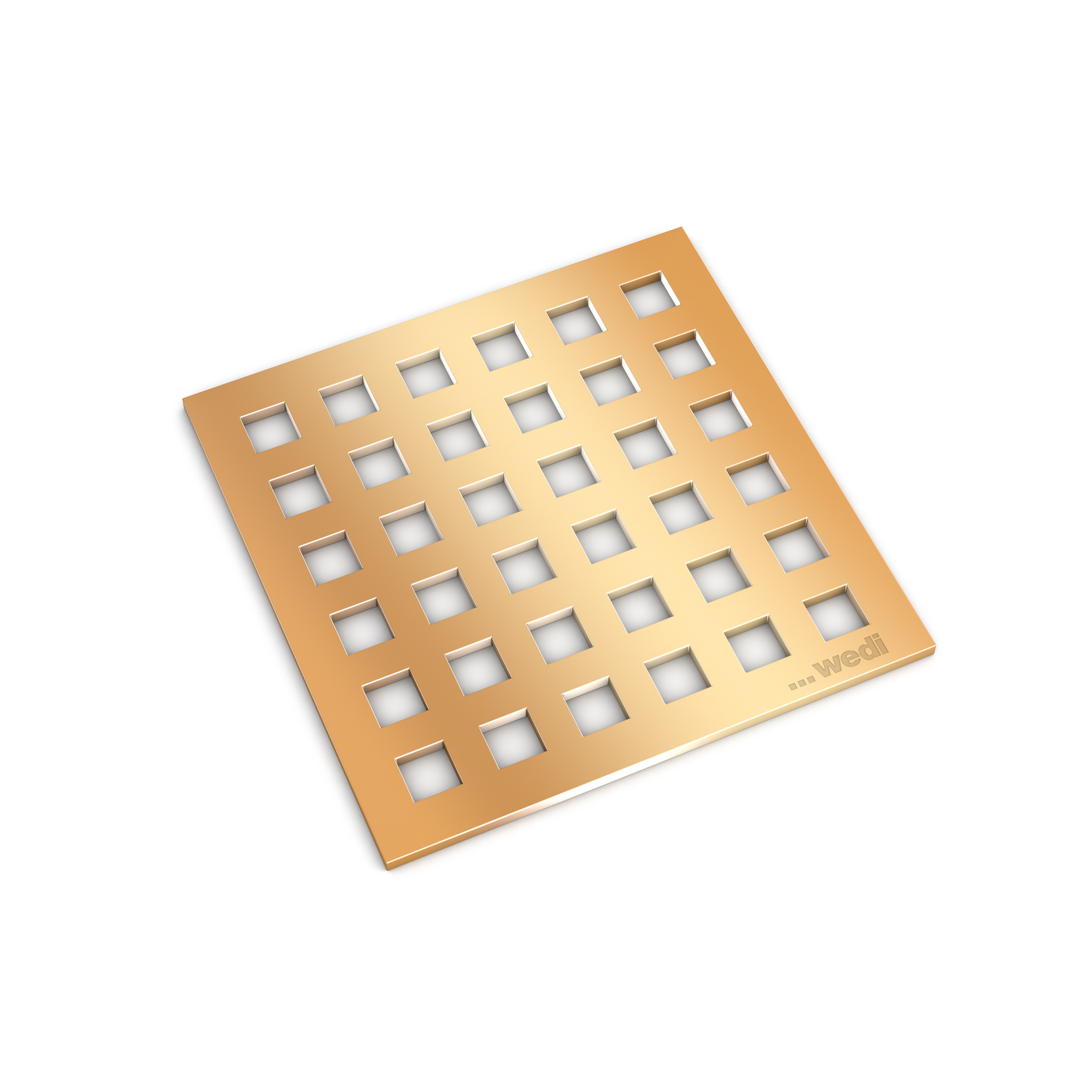 Fundo Gold Drain Cover Set - 4" x 4"