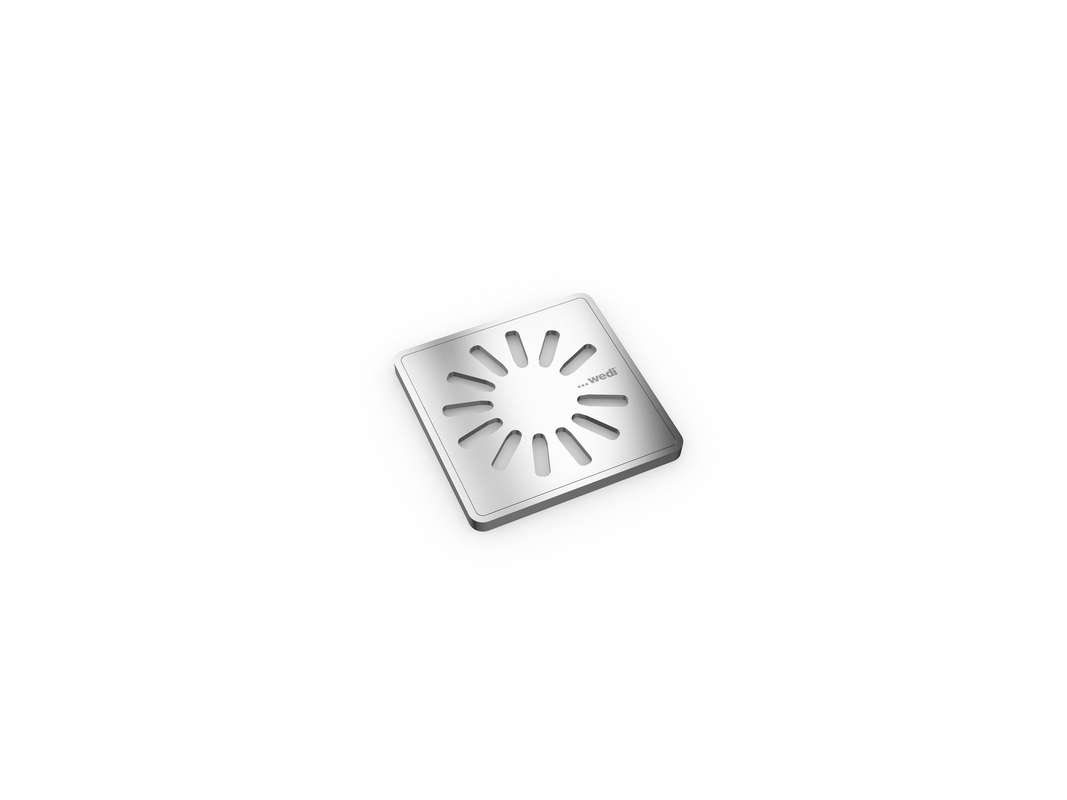 Fundo Square Drain Cover Set 1.1 - Daisy Design - 4" × 4"