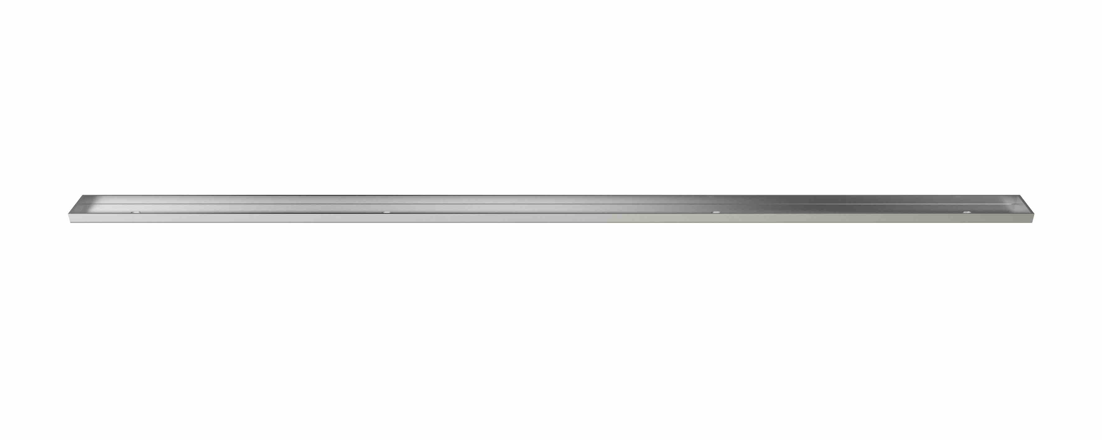 Fundo Riolito Drain Cover Plate in stainless steel - Tileable model - 1 5/8" x 43 1/4" x 3/4"