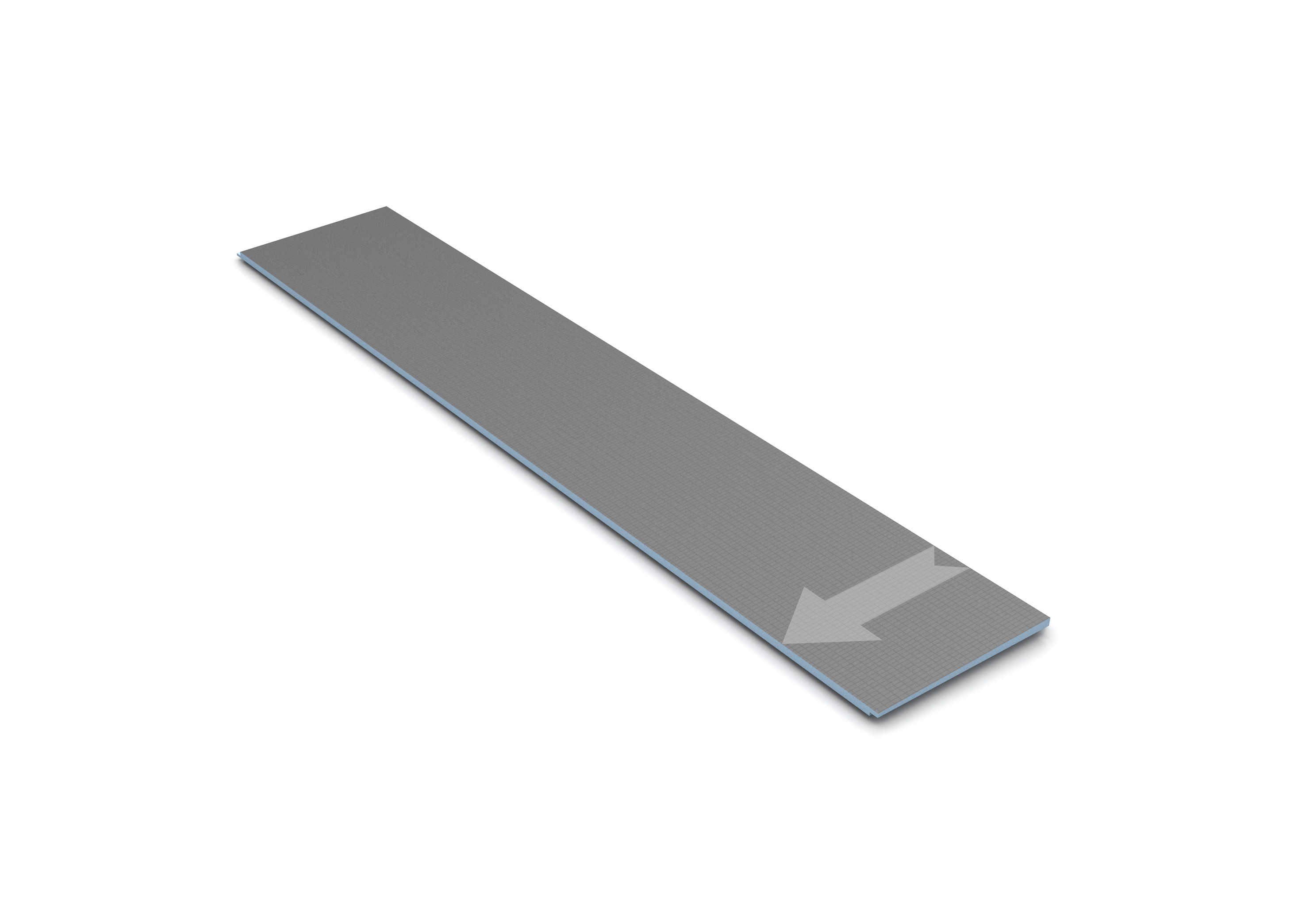 Shower Base Extension, Pre-grooved - 72" x 12"