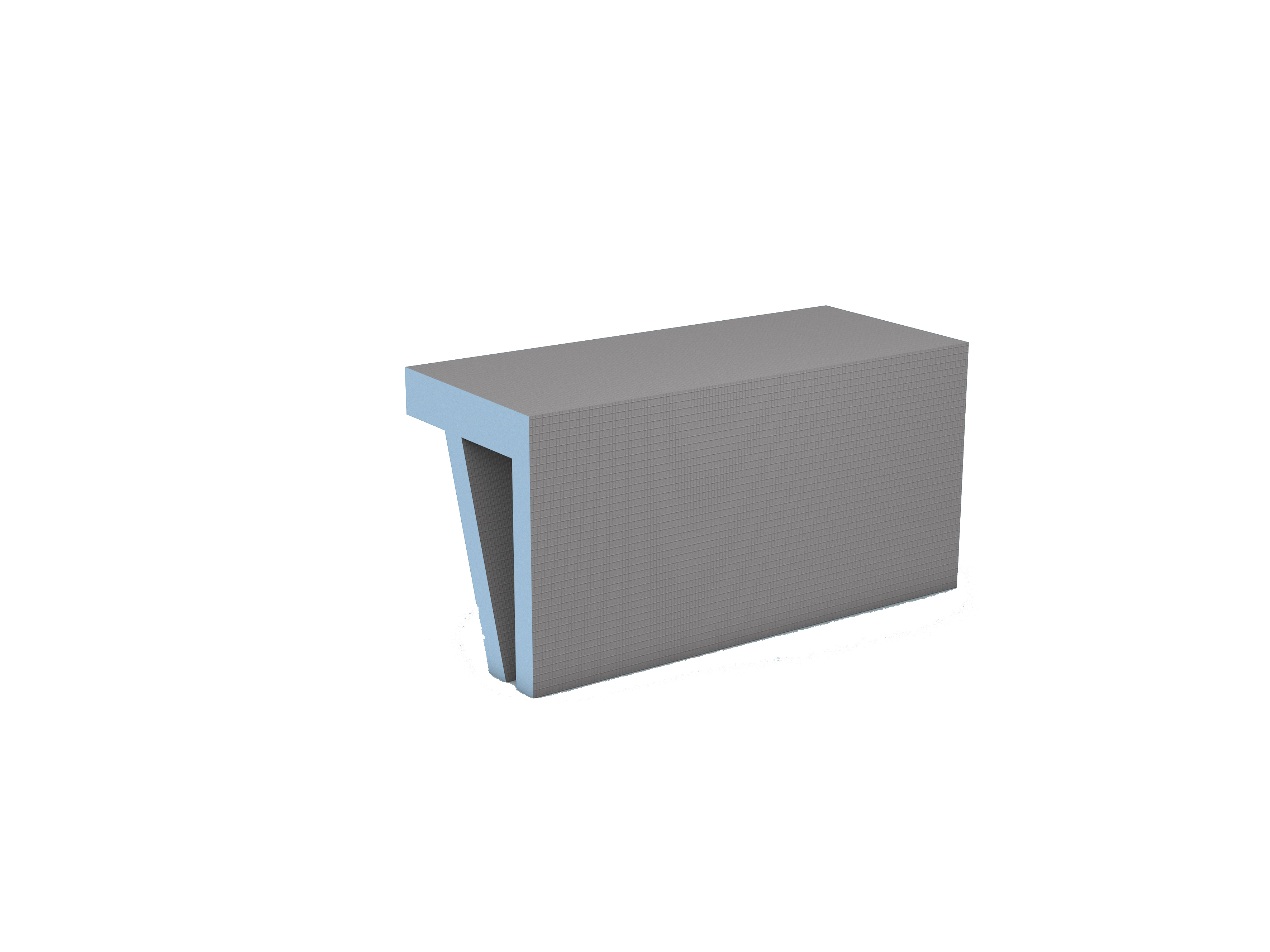 Sanoasa Shower Bench 1 Straight - 35" x 18" x 15"