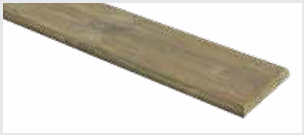 Vinyl Amazing Pro Golden Oak Round Stair Tread with Return 50"