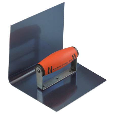 Step Tool Trowel 1" Radius Inside Blue Crucible Steel Cove with ProForm Handle 6" x 6" x 6"