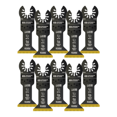 Lames Storm Titanium pour outil oscillant(paquet de 10) 1-3/4"