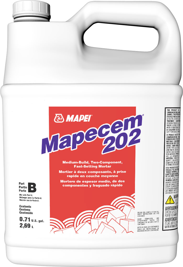 Mapecem 202 Medium-Build Fast-Setting Mortar Part B 2.69 L