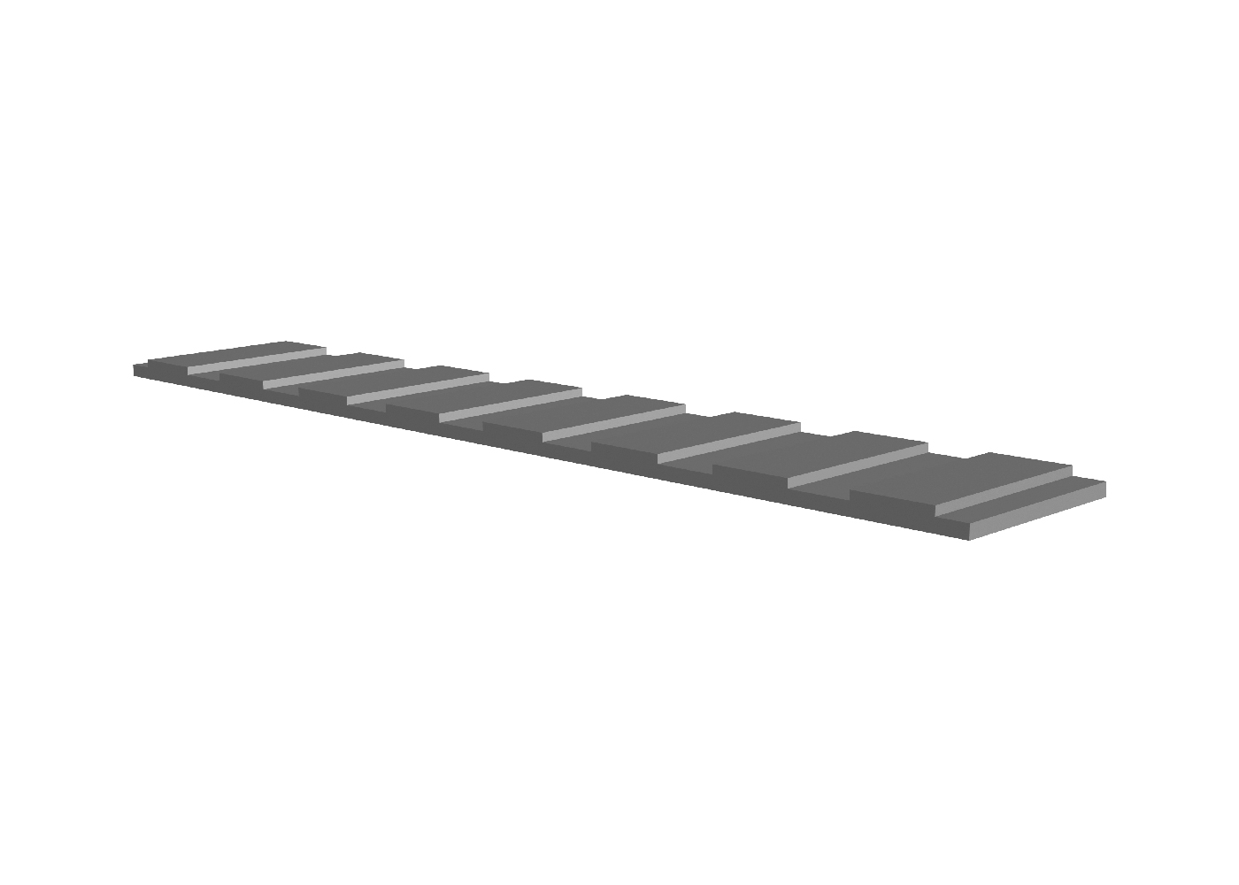 Tactile Warning Strips #14 Light Grey 1/8" x 12" x 12'