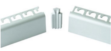 Tile Molding Inside Corner Protop 135° Anodized Aluminum Silver