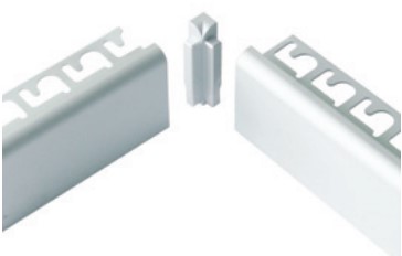 Tile Molding Inside Corner Protop 90° Anodized Aluminum Titanium
