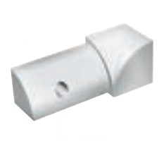 Tile Molding Inside Corner Projolly Anodized Aluminum Titanium - 3/8" (10 mm) (Pack of 2)
