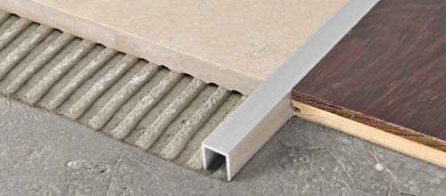 Edge Trim Procanal Anodized Aluminum Silver - (10 mm) 3/8" x 3/8" x 8' 10-5/16"