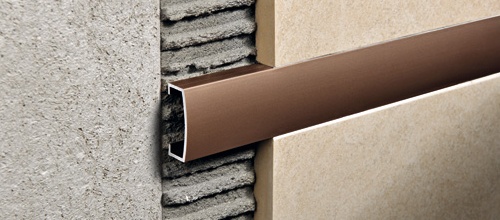 Tile Edge Trim Prolistel ALL Polished Aluminum Chrome - (15 mm) 19/32" x 8' 10-5/16"
