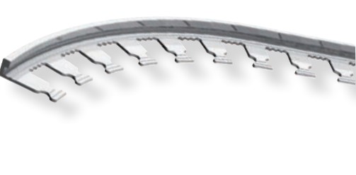 Moulure décorative pour bordure de céramique Proterminal Curved aluminium naturel - (20 mm) 25/32" x 8' 10-5/16"