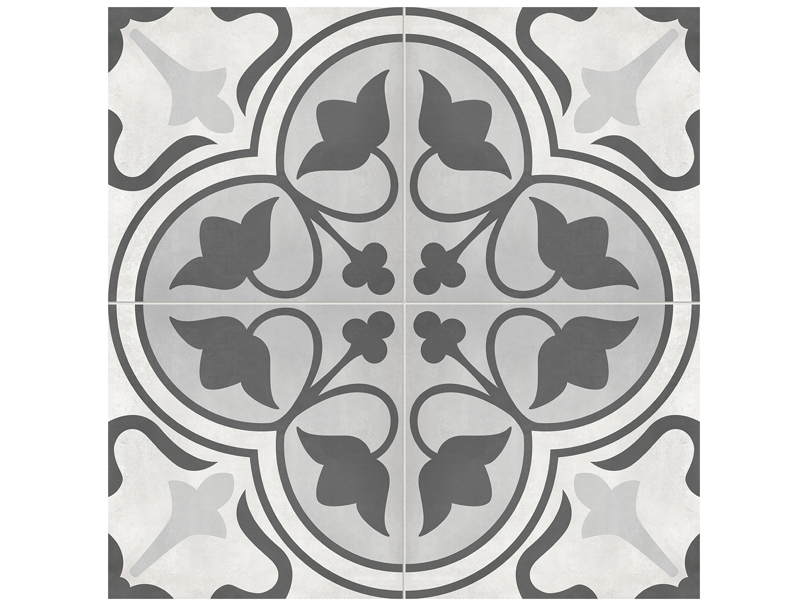 Floor Tile Form Ice Clover Matte 7-3/4" x 7-3/4"