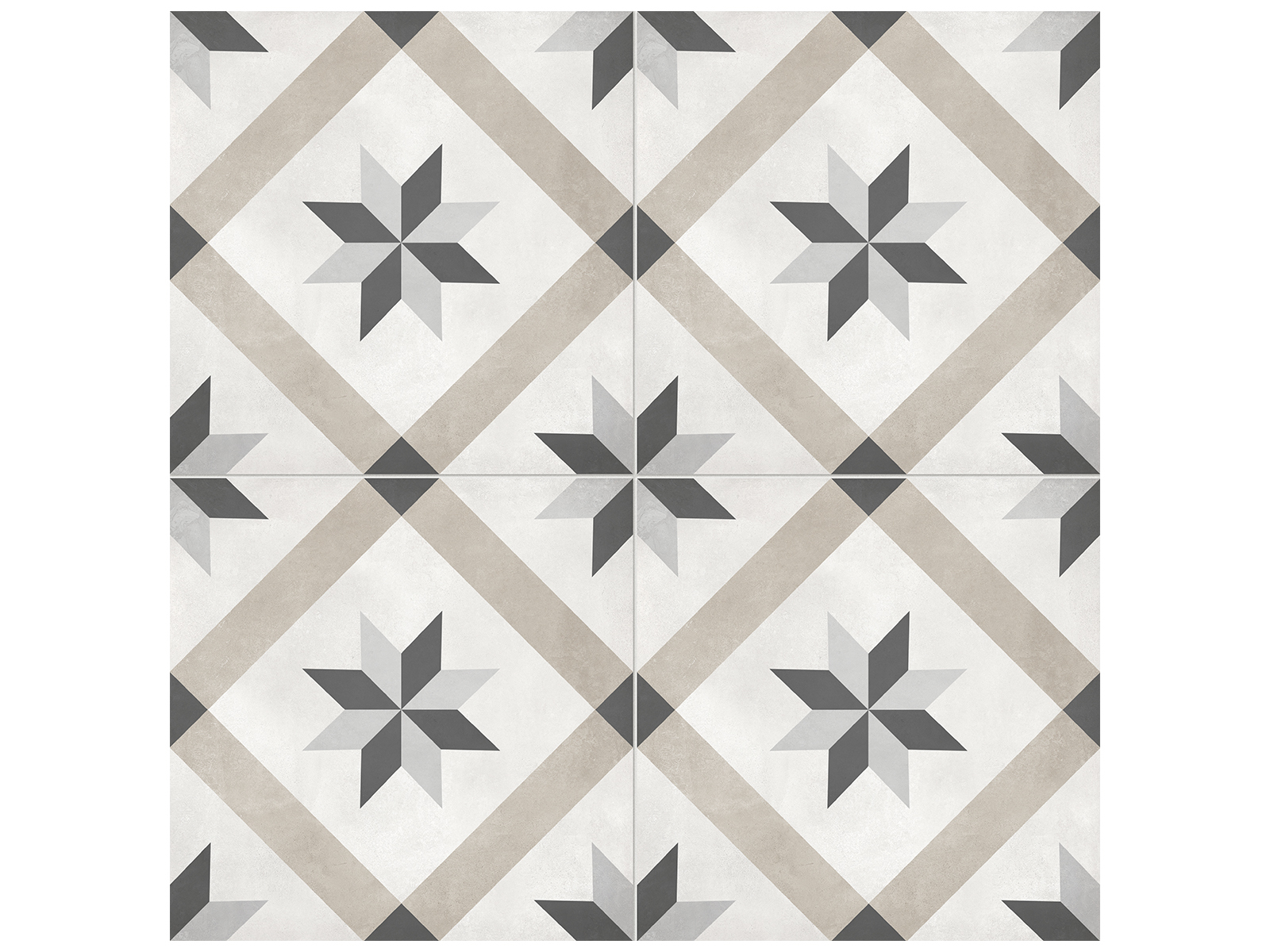 Floor Tile Form Sand Compass Matte 7-3/4" x 7-3/4"