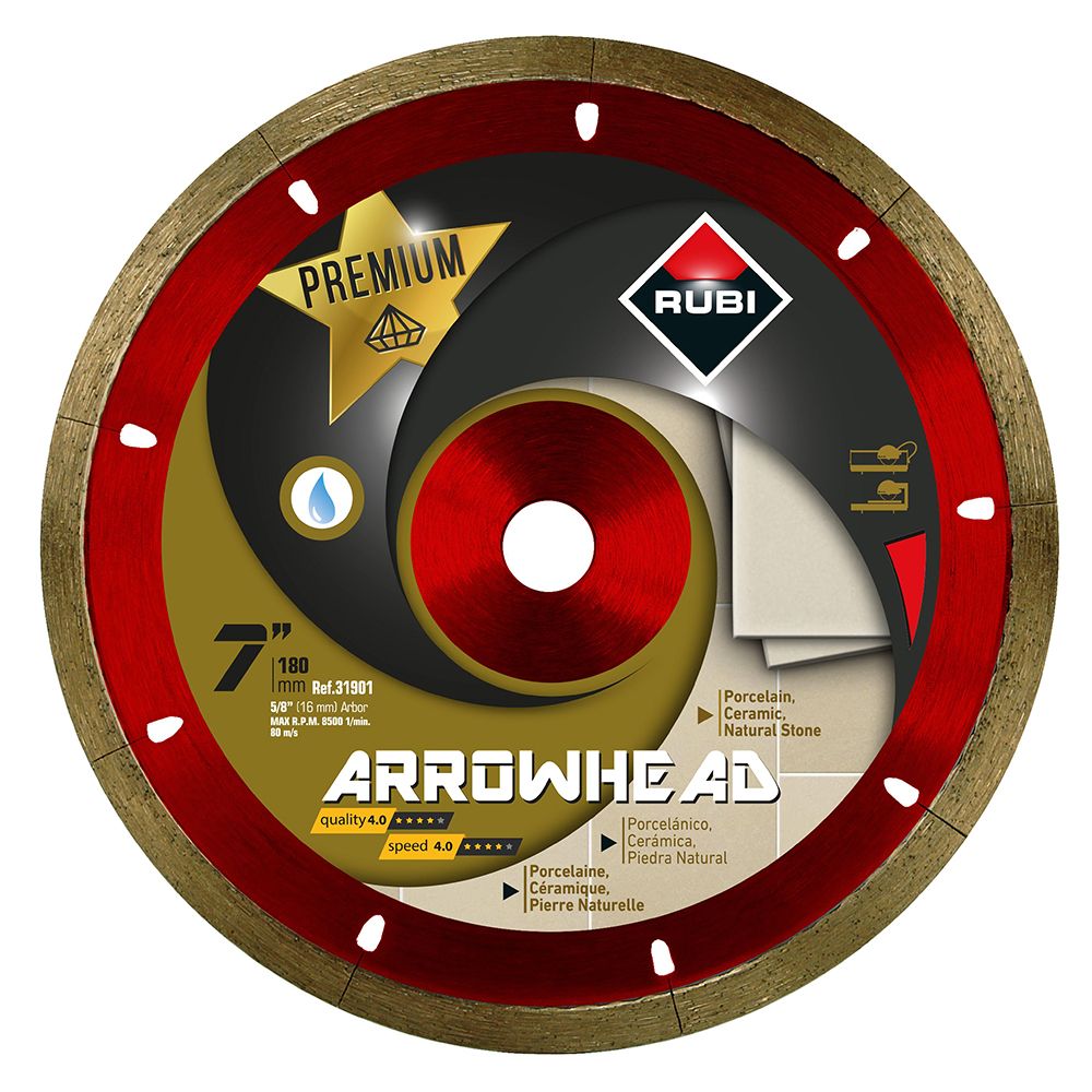 Blade Arrowhead Wet Premium Diamond 7"