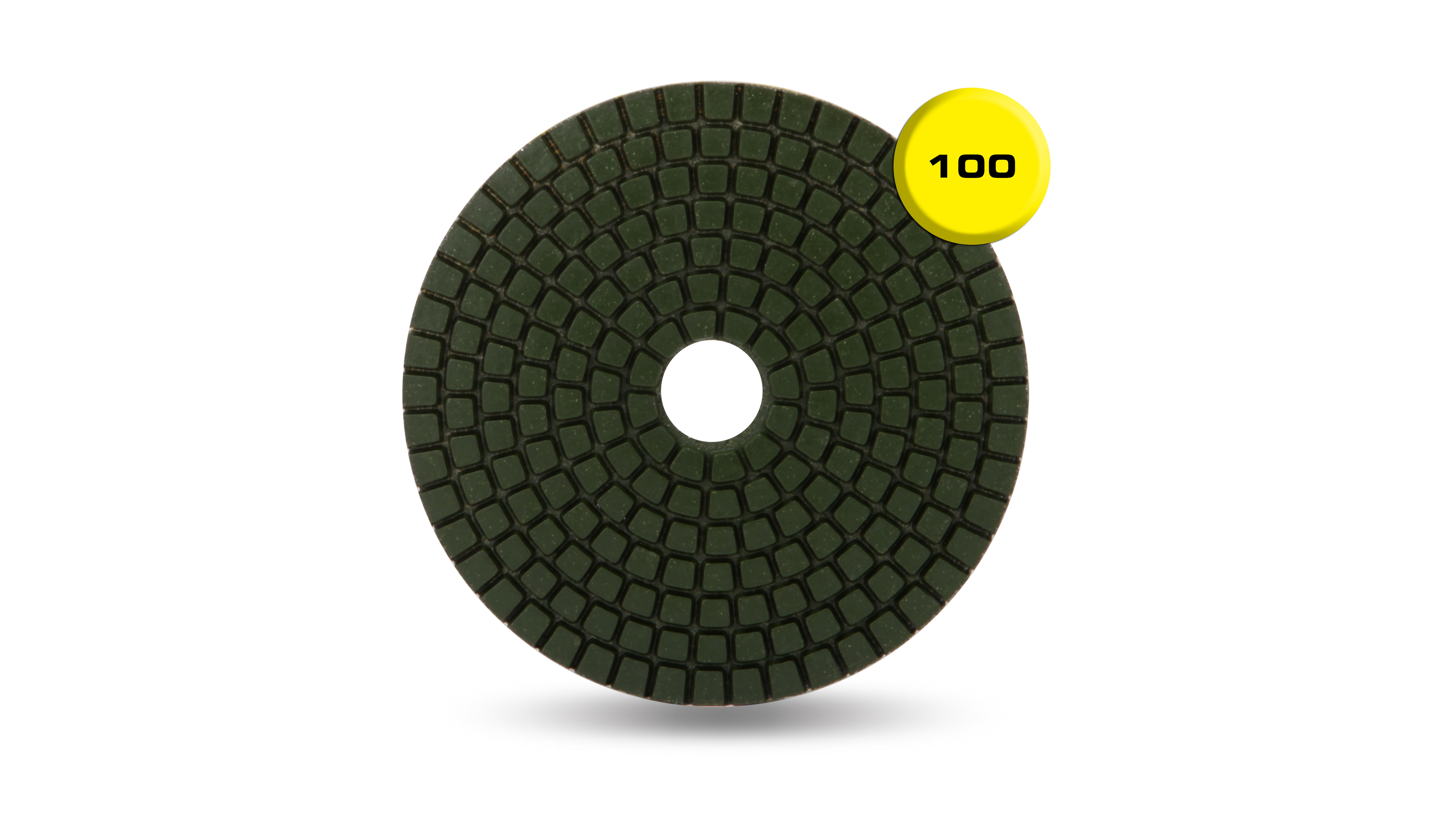 Resin Wet Polishing Pad 100 Grit 4"