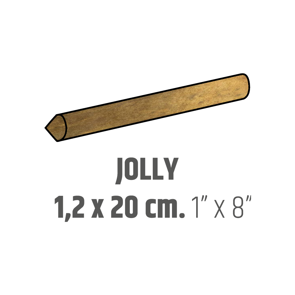 Bordures murales pour céramique Jolly Artisan Gold Lustré 1" x 8"