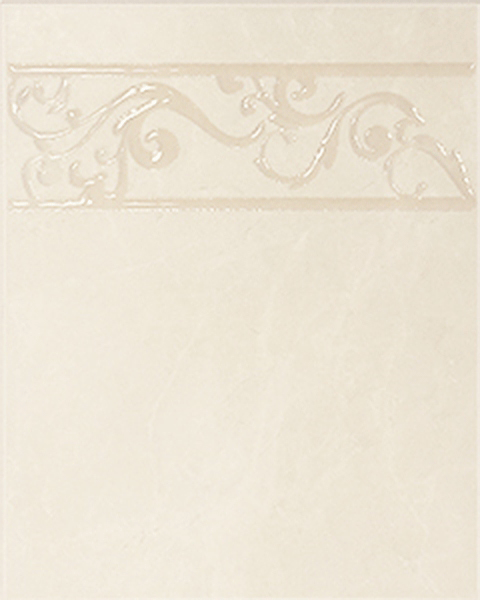 Wall Tiles Marmo Savona Cream Border Matte 8" x 10" 