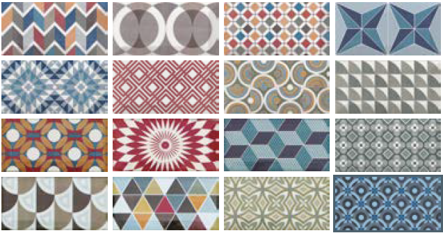 Wall Tiles Metro Patchwork Colours Polished 3" x 6" (11 sqft/box)