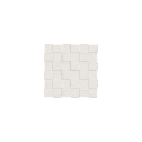 Mosaic Basketweave Belgian Linen Ivory Matte 12" x 12"