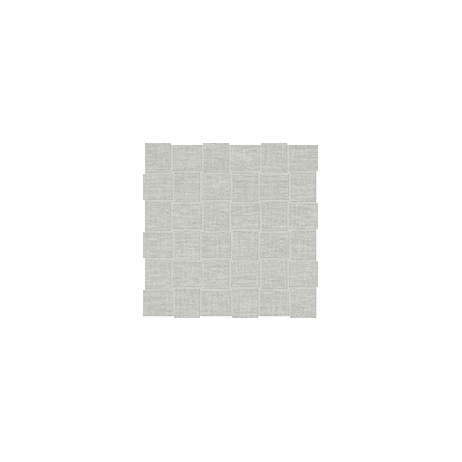 Mosaic Basketweave Belgian Linen Mist Matte 12" x 12"