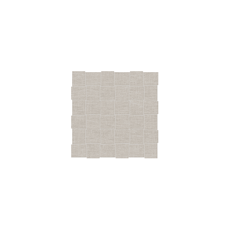 Mosaic Basketweave Belgian Linen Natural Matte 12" x 12"
