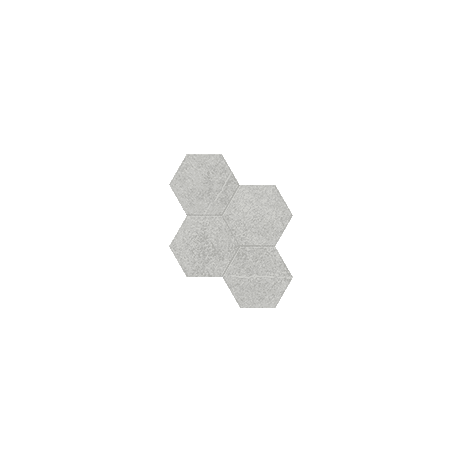 Mosaic Hexagon Mjörk Ash Matte 10" x 11-1/2"
