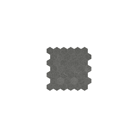 Mosaic Hexagon Mjörk Carbon Matte 12" x 12"
