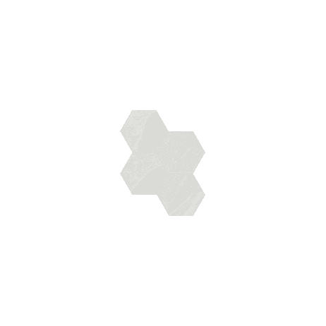 Mosaic Hexagon Nord Lithium Matte 10" x 11-1/2"