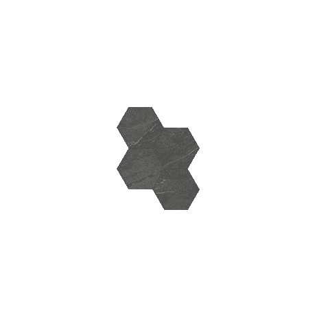 Mosaic Hexagon Nord Carbon Matte 10" x 11-1/2"