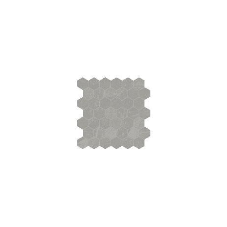 Mosaic Hexagon Nord Palladium Matte 12" x 12"