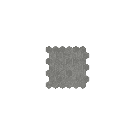 Mosaic Hexagon Nord Chromium Matte 12" x 12"