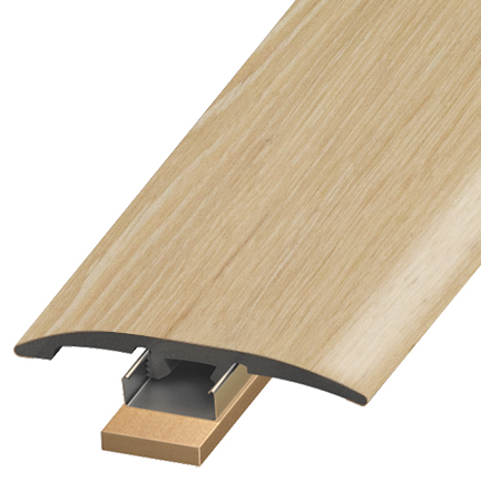 Vinyl Amazing Pro Light Sand Oak Slim Transition 94-1/2" - 3 in 1 with Track and Shim